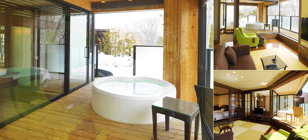 DX Western and Japanese mix style room with open bath image