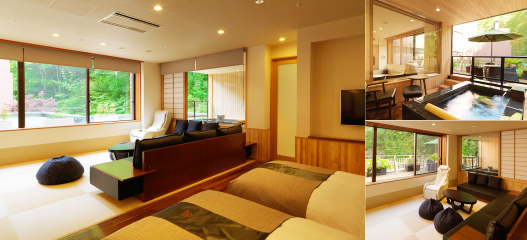 Suite with open-air bath and sauna image