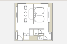 デラックスツイン 間取り図